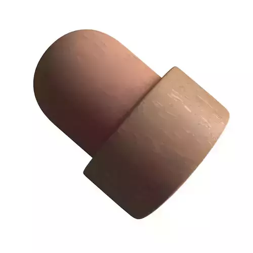 Wooden Cap cork PBR 02 Low-poly 3D model
