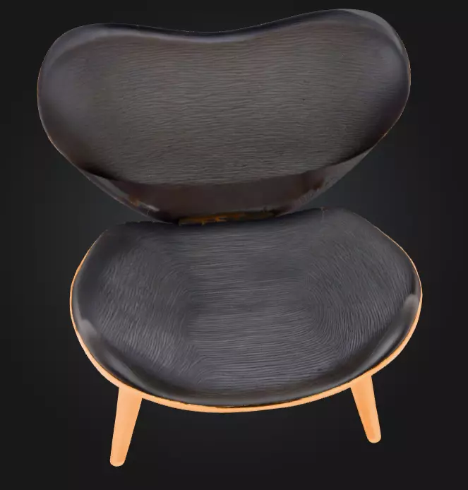 Elegance Seat Low-poly 3D model_0