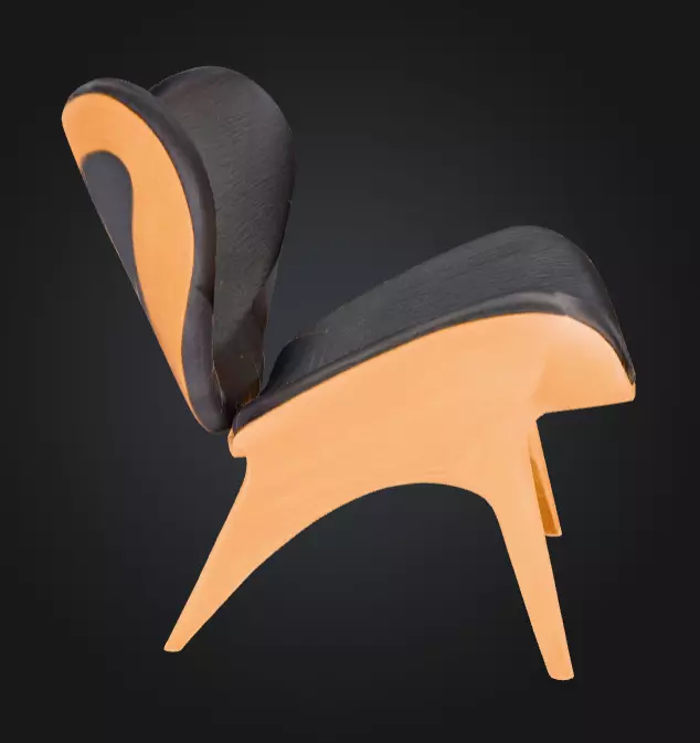 Elegance Seat Low-poly 3D model_2