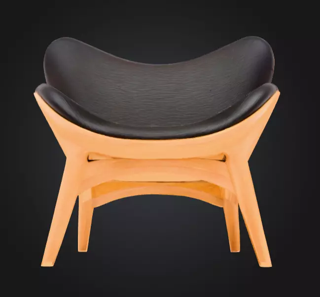 Elegance Seat Low-poly 3D model_8