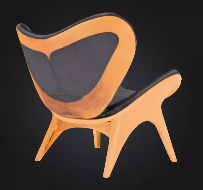 Elegance Seat Low-poly 3D model_3