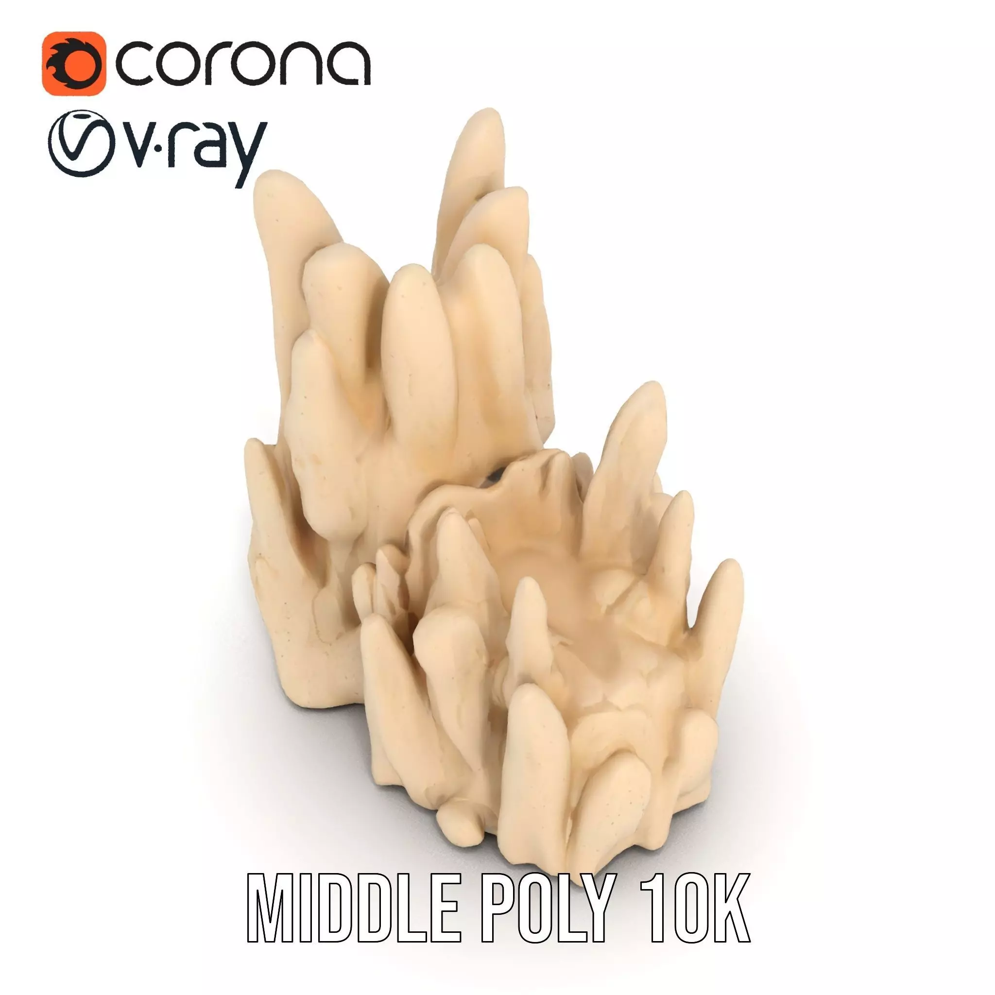 Sandstone Rock Formation Model Pack Low-poly 3D model_17