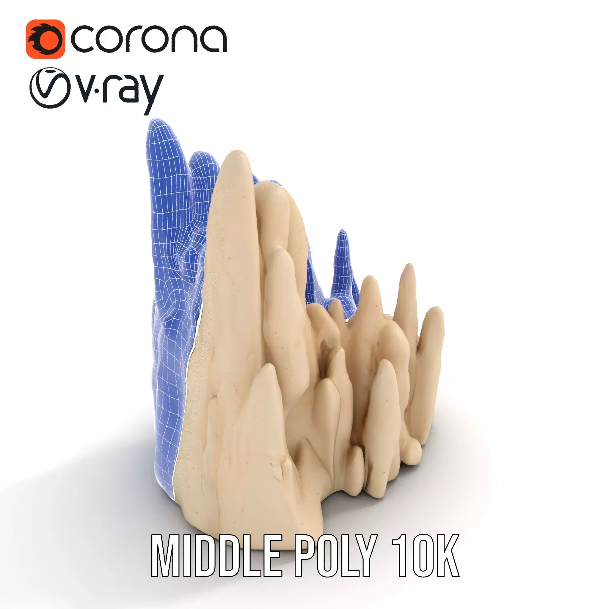 Sandstone Rock Formation Model Pack Low-poly 3D model_27