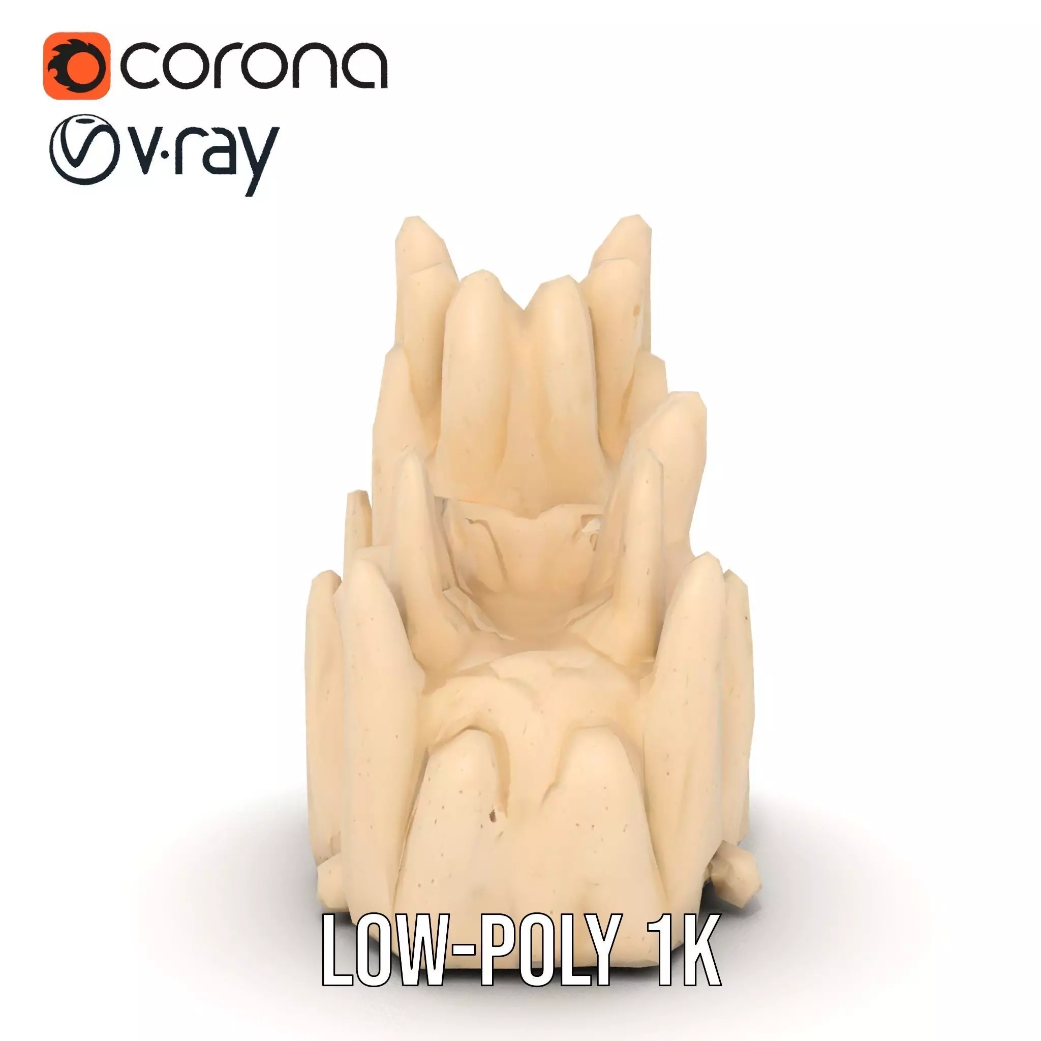 Sandstone Rock Formation Model Pack Low-poly 3D model_21