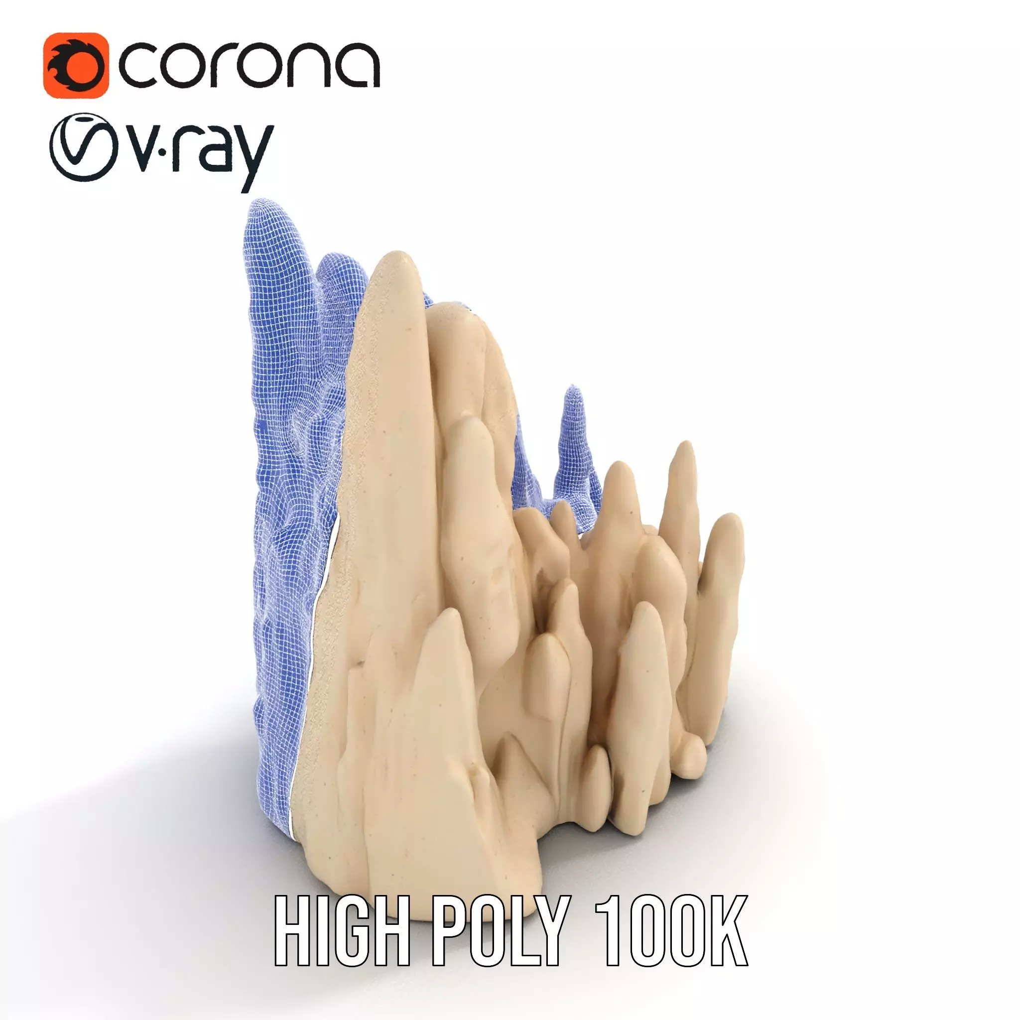 Sandstone Rock Formation Model Pack Low-poly 3D model_19