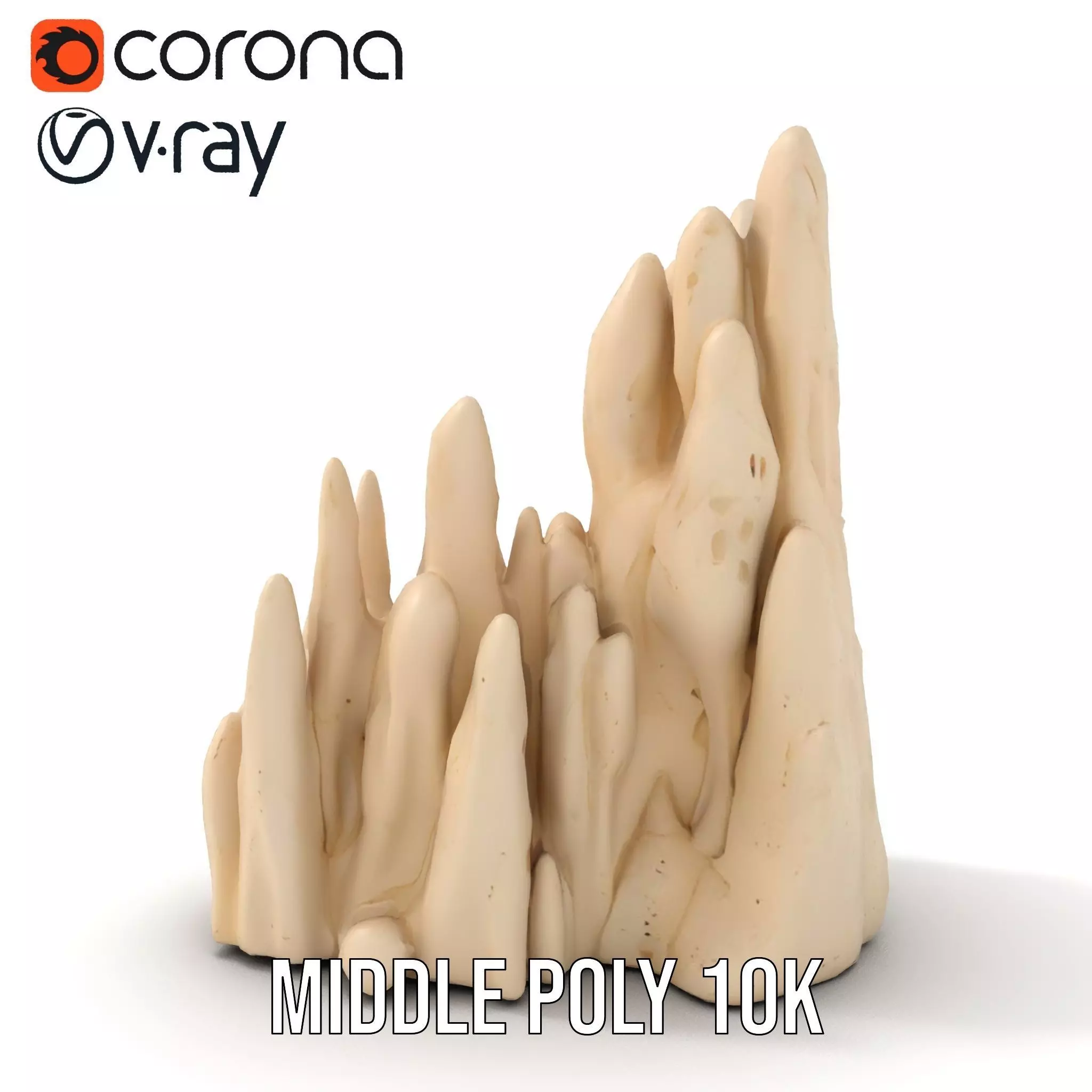 Sandstone Rock Formation Model Pack Low-poly 3D model_14