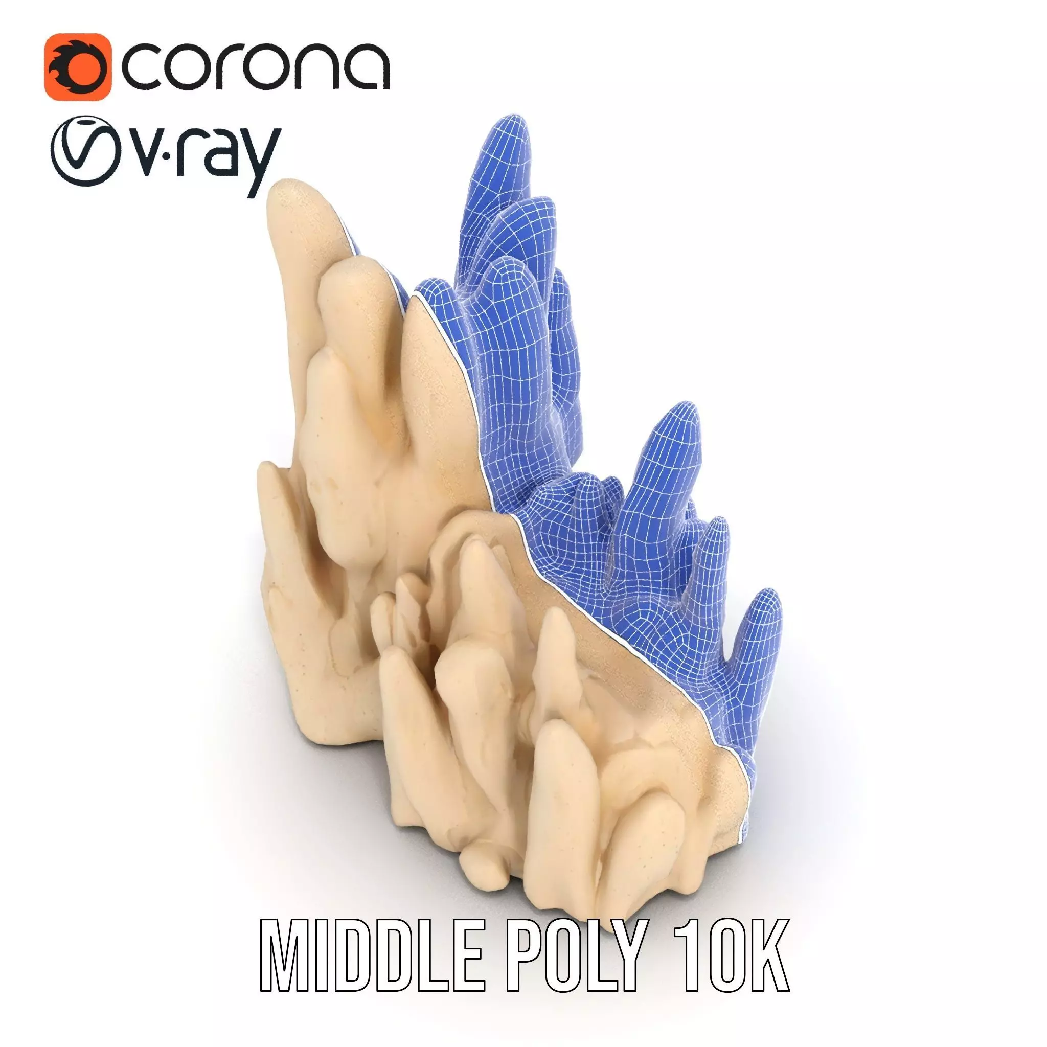 Sandstone Rock Formation Model Pack Low-poly 3D model_25