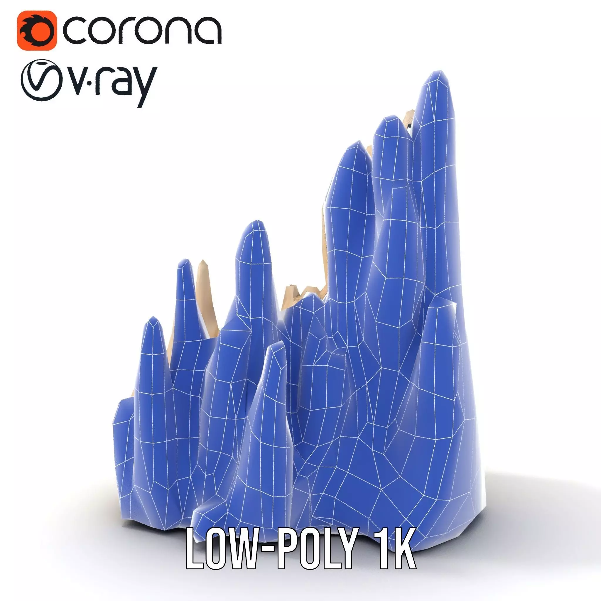 Sandstone Rock Formation Model Pack Low-poly 3D model_28