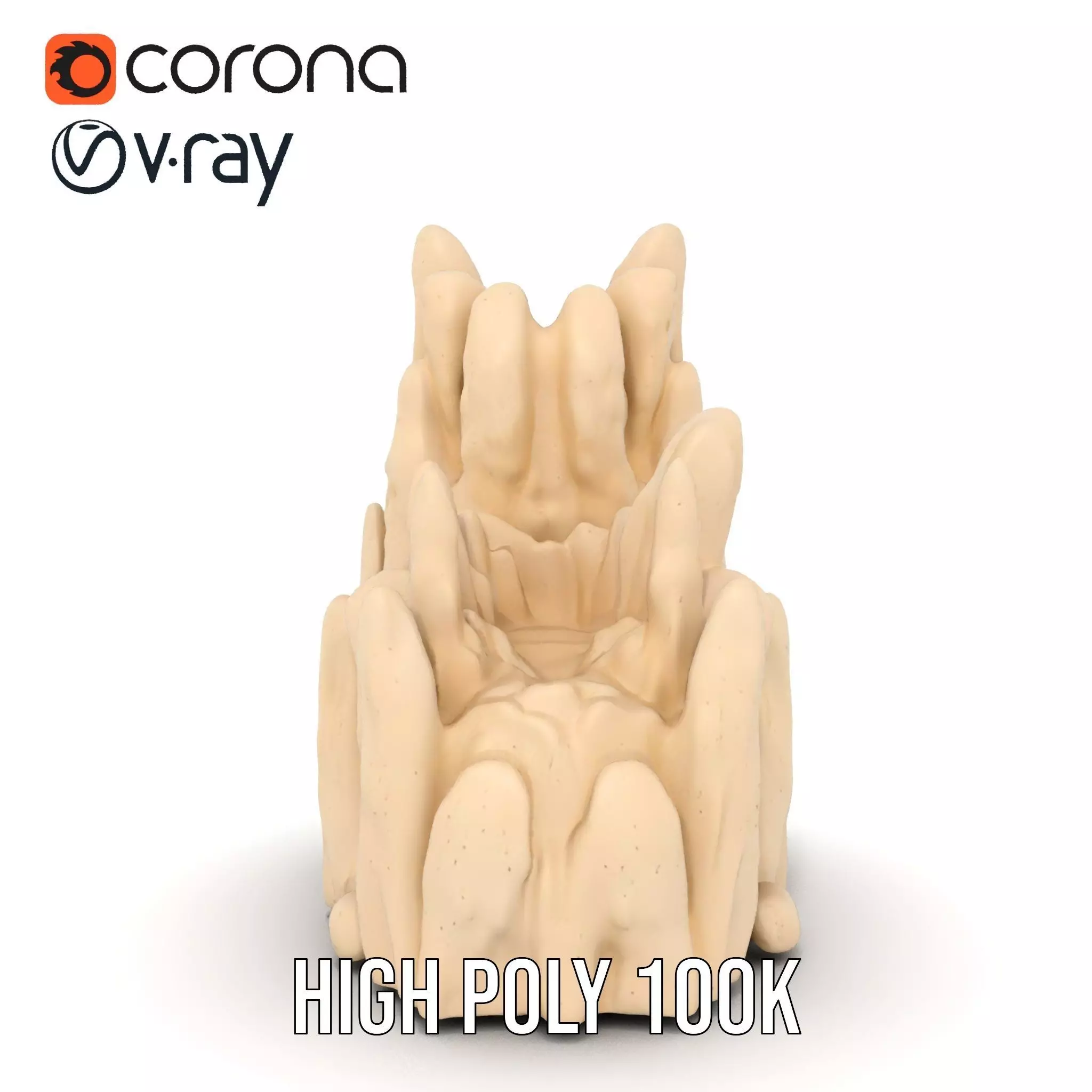 Sandstone Rock Formation Model Pack Low-poly 3D model_16