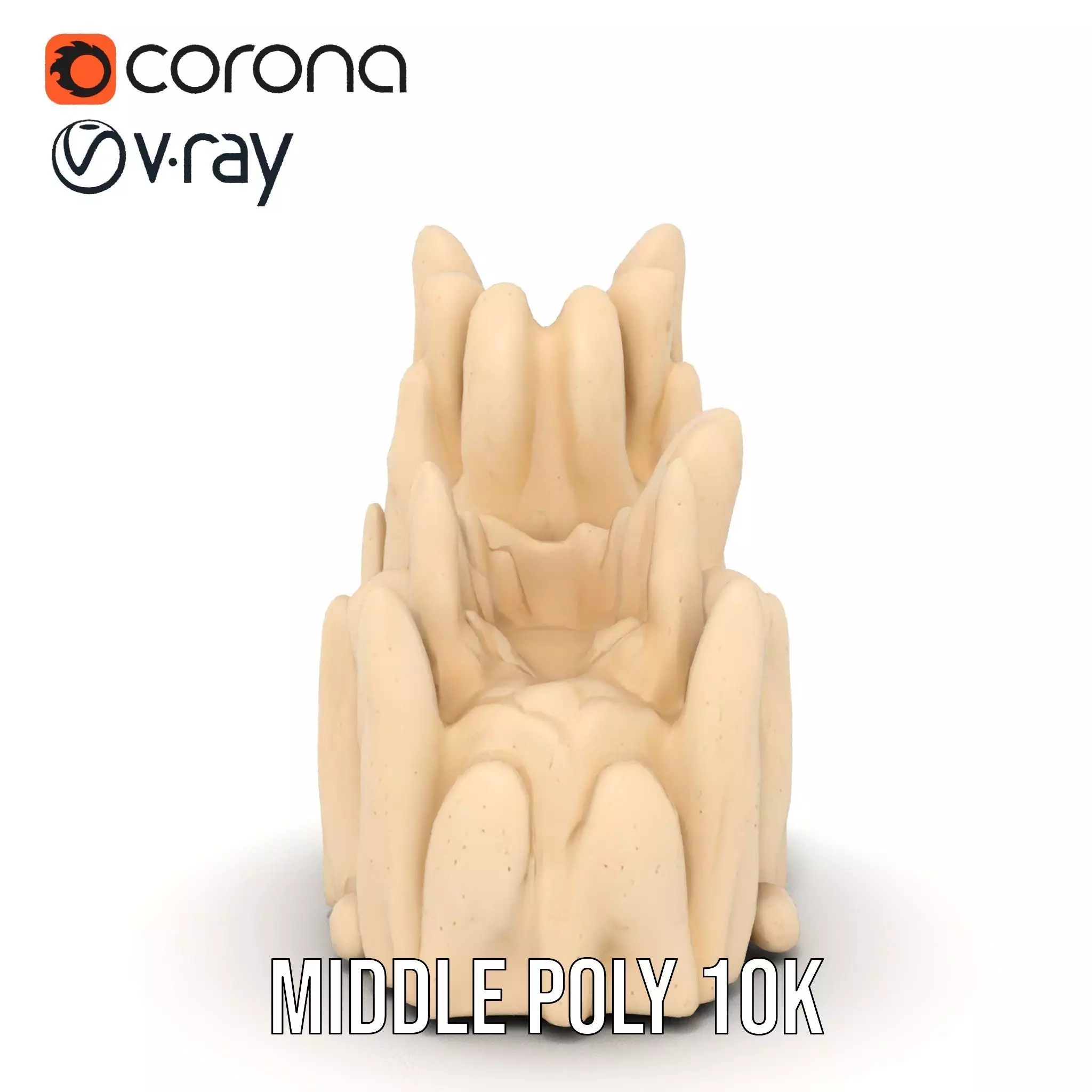 Sandstone Rock Formation Model Pack Low-poly 3D model_6