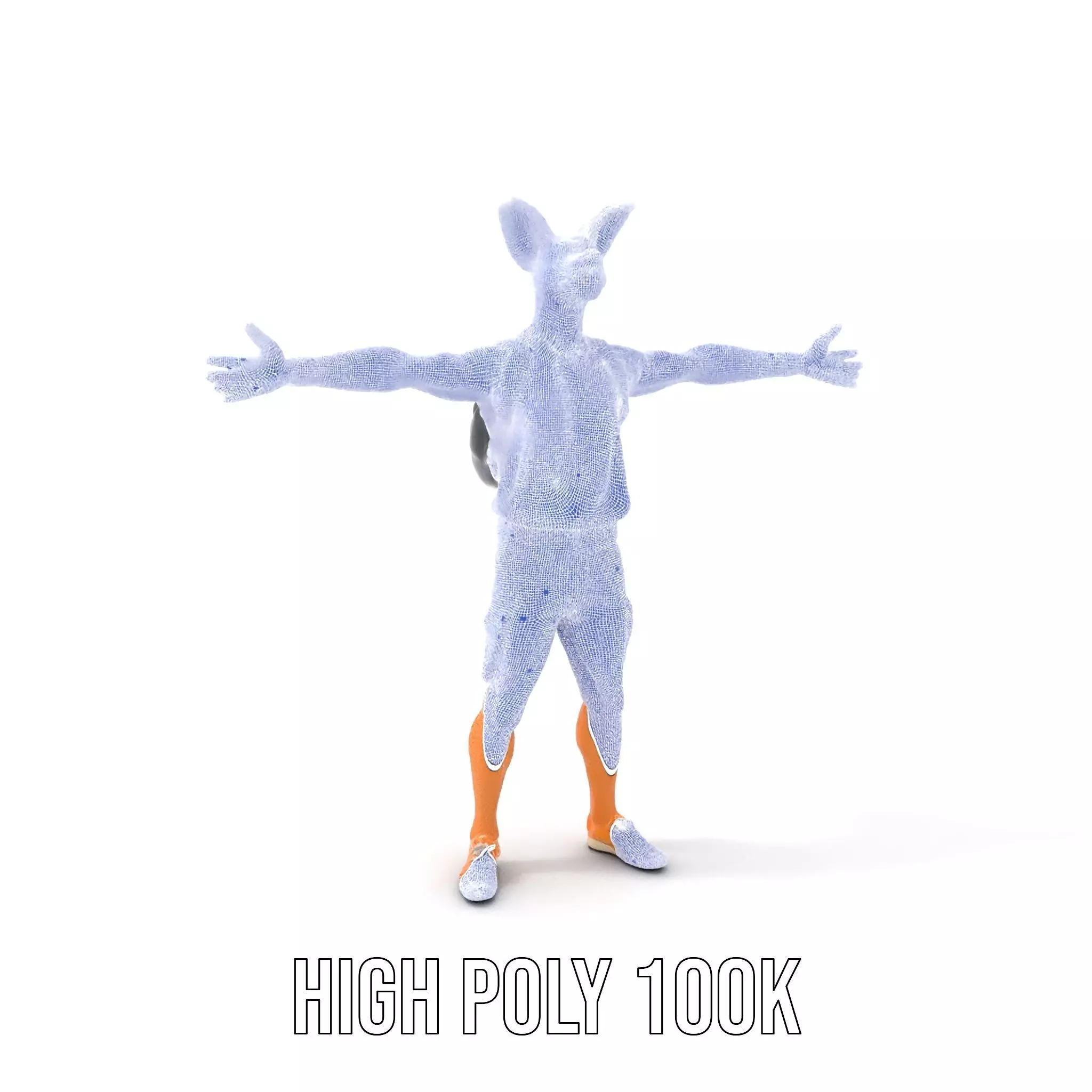 Animated Character DogHuman Hybrid Model Pack Low-poly 3D model_5