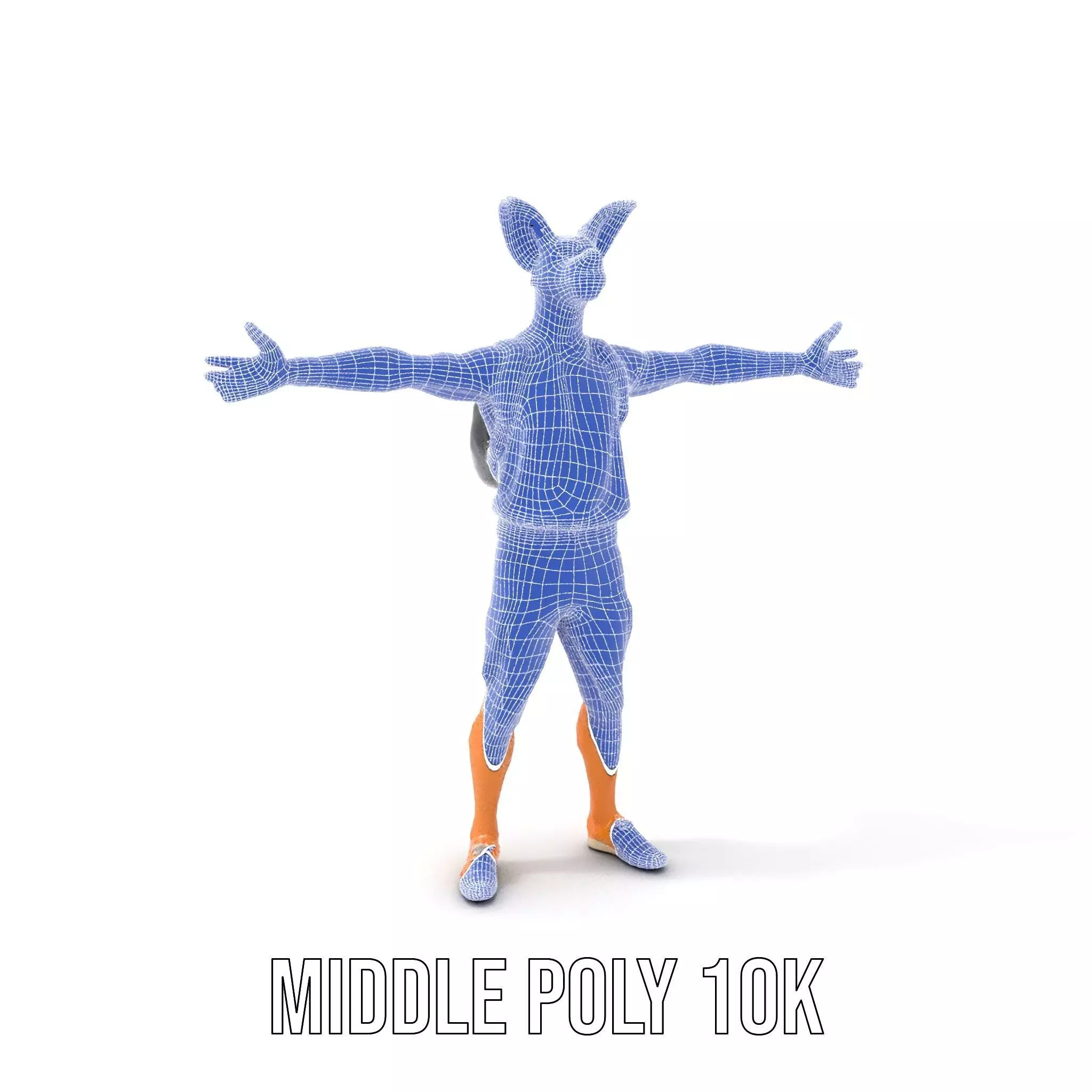 Animated Character DogHuman Hybrid Model Pack Low-poly 3D model_11