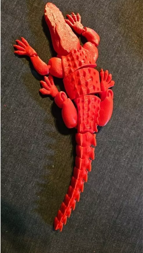 Articulated alligator 3D print model_20