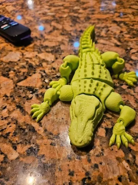 Articulated alligator 3D print model_17