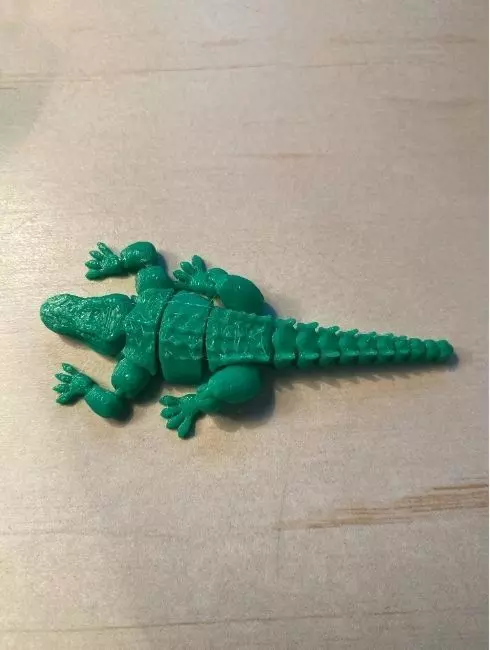 Articulated alligator 3D print model_5