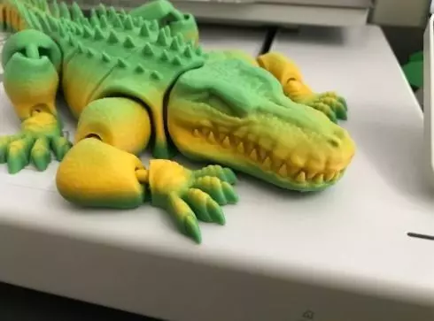 Articulated alligator 3D print model_1
