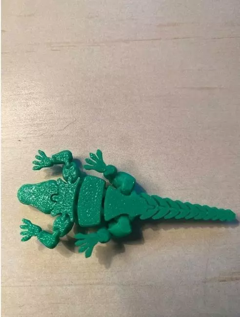 Articulated alligator 3D print model_6