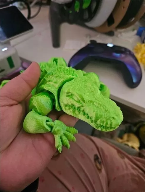 Articulated alligator 3D print model_4