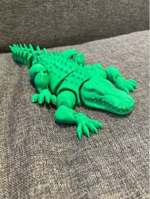 Articulated alligator 3D print model_7
