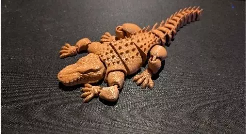 Articulated alligator 3D print model_13