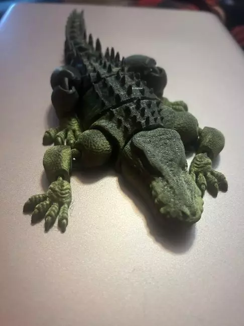 Articulated alligator 3D print model_18
