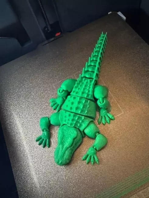 Articulated alligator 3D print model_8