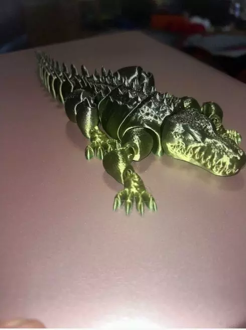 Articulated alligator 3D print model_19