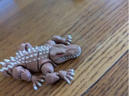 Articulated alligator 3D print model_10