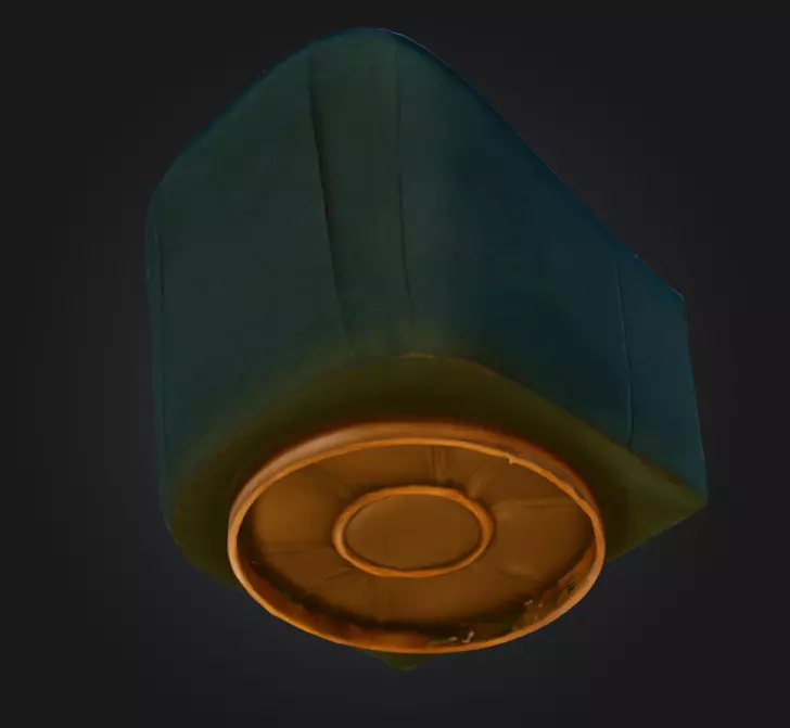Swivel Elegance Chair Low-poly 3D model_8