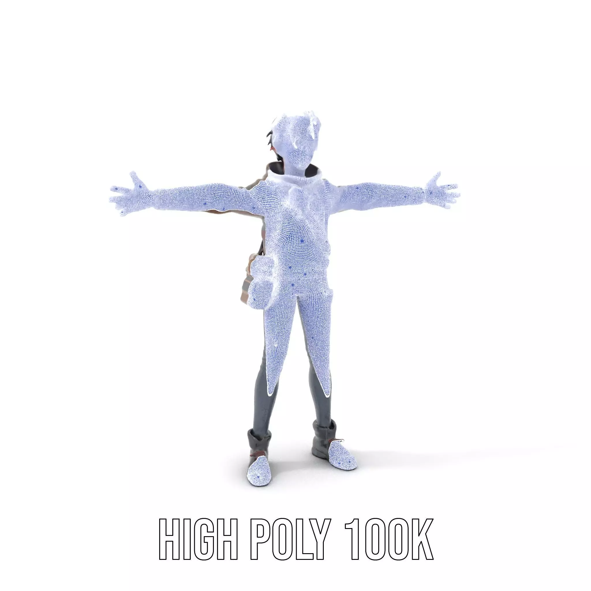 Adventure Character Model Pack  Teen Explorer Low-poly 3D model_4