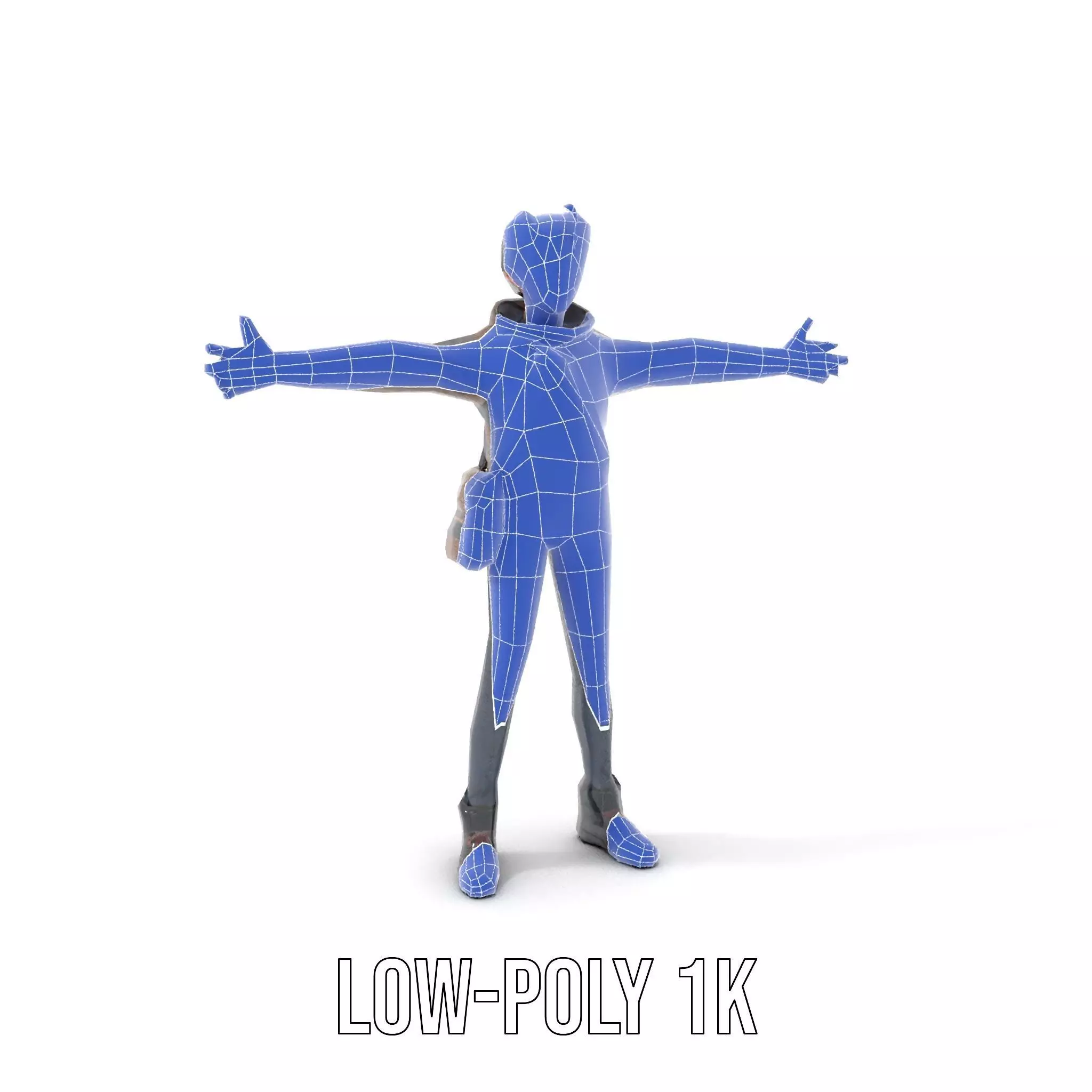 Adventure Character Model Pack  Teen Explorer Low-poly 3D model_16