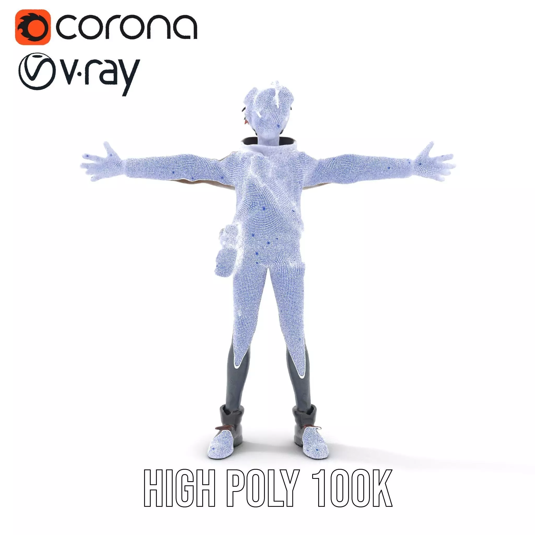 Adventure Character Model Pack  Teen Explorer Low-poly 3D model_28