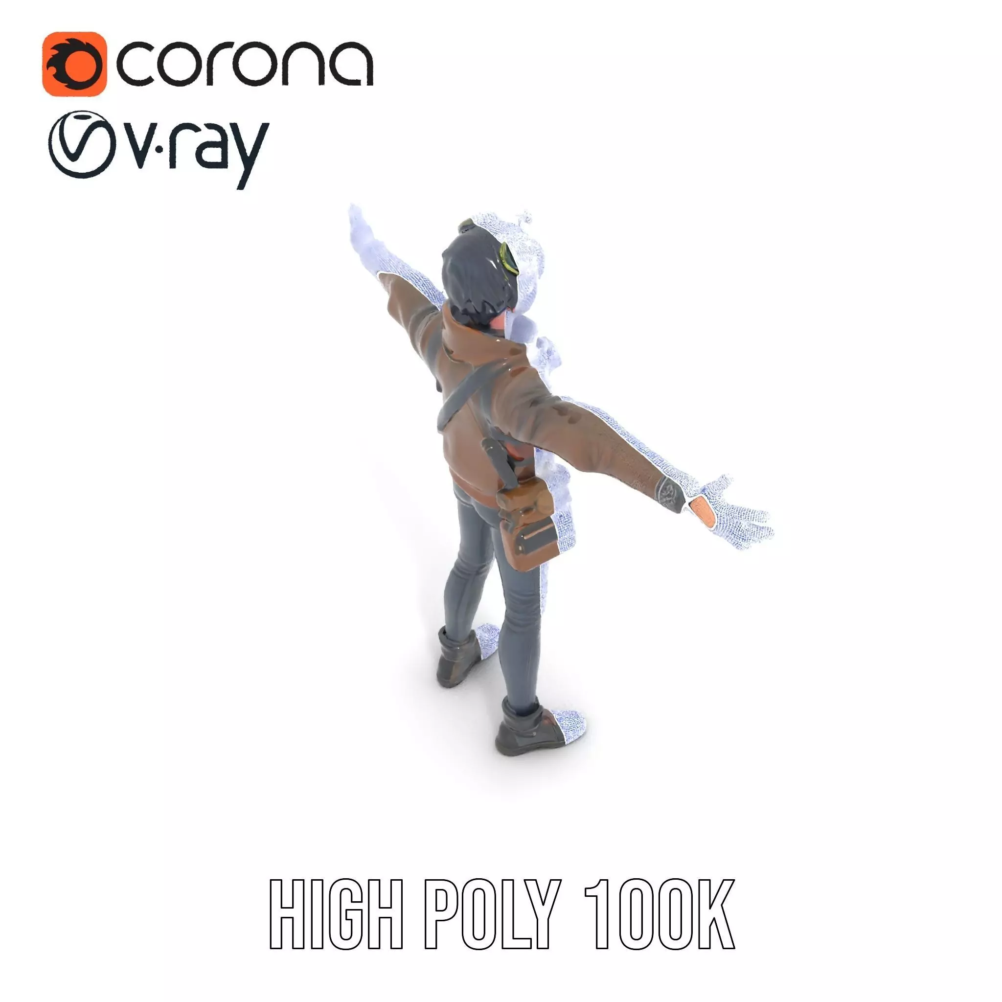 Adventure Character Model Pack  Teen Explorer Low-poly 3D model_32