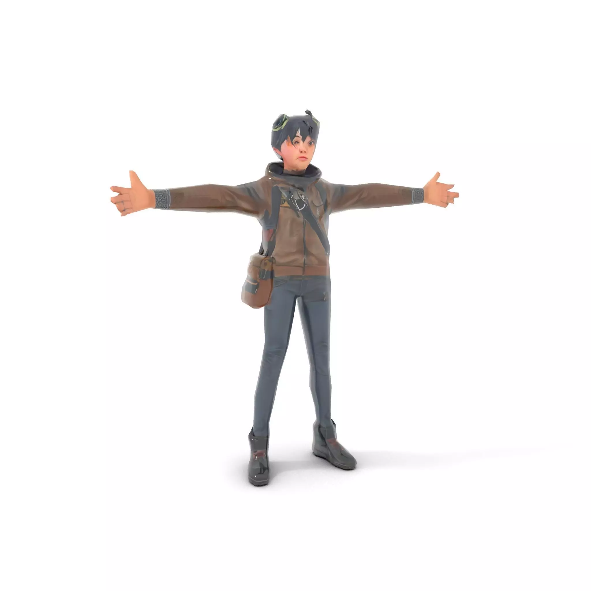 Adventure Character Model Pack  Teen Explorer Low-poly 3D model_14
