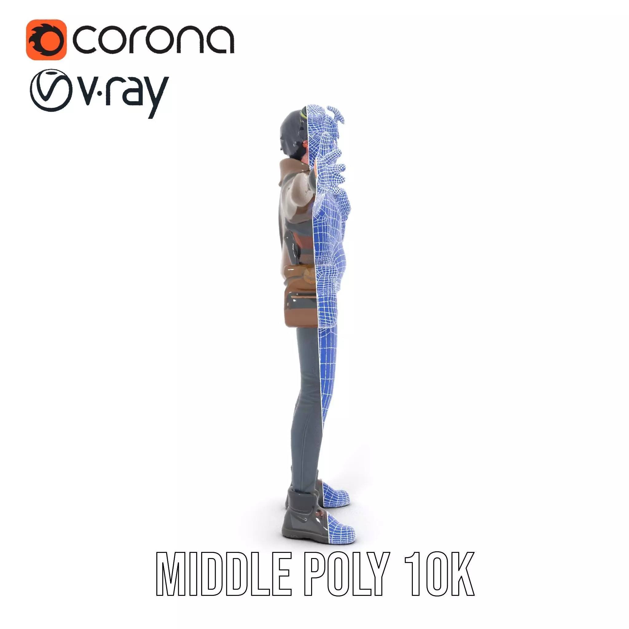 Adventure Character Model Pack  Teen Explorer Low-poly 3D model_26