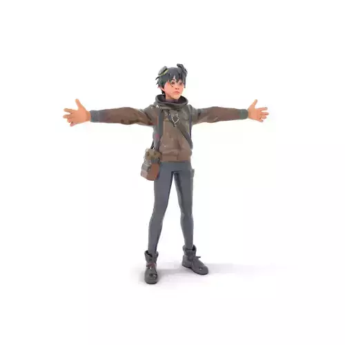 Adventure Character Model Pack  Teen Explorer Low-poly 3D model