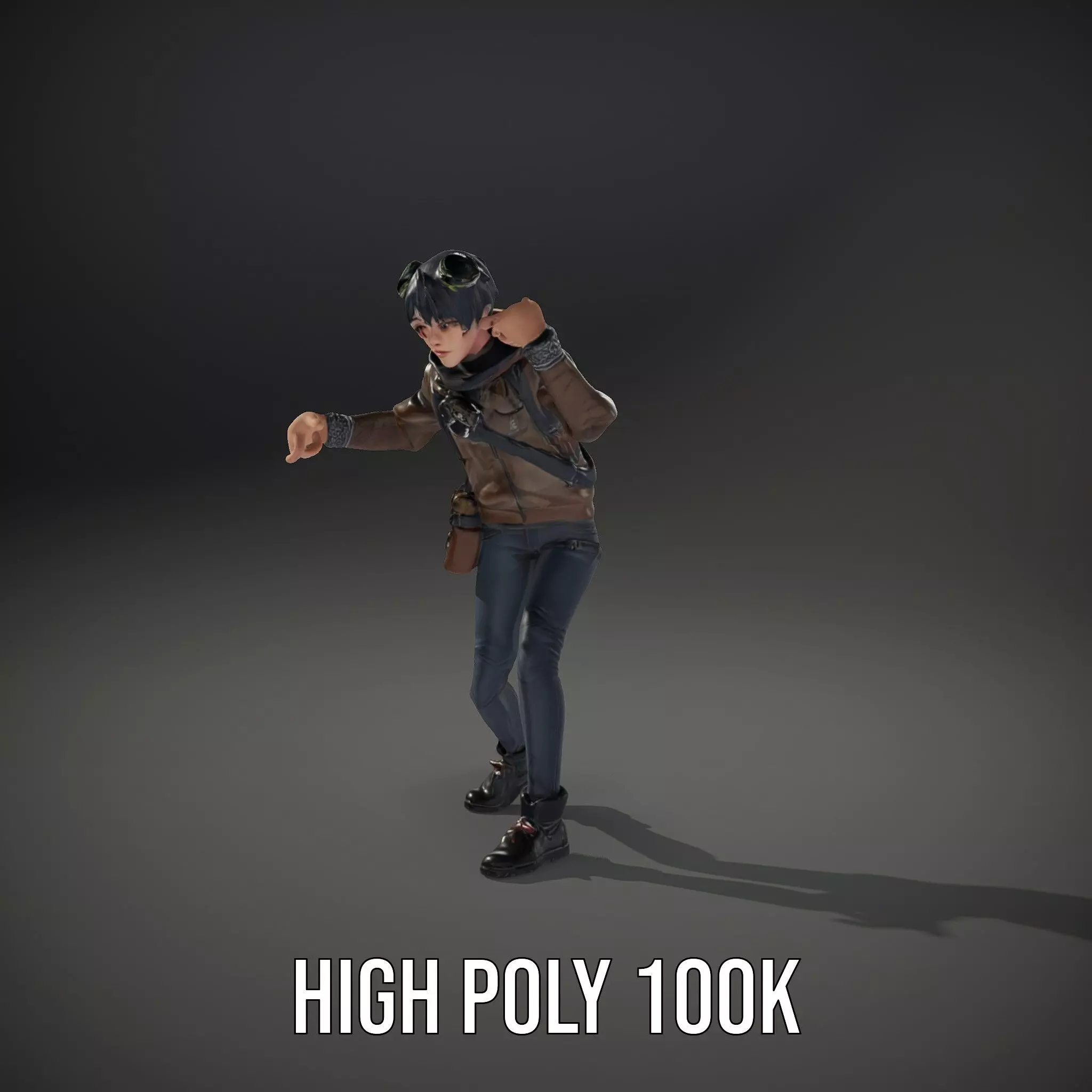 Adventure Character Model Pack  Teen Explorer Low-poly 3D model_34