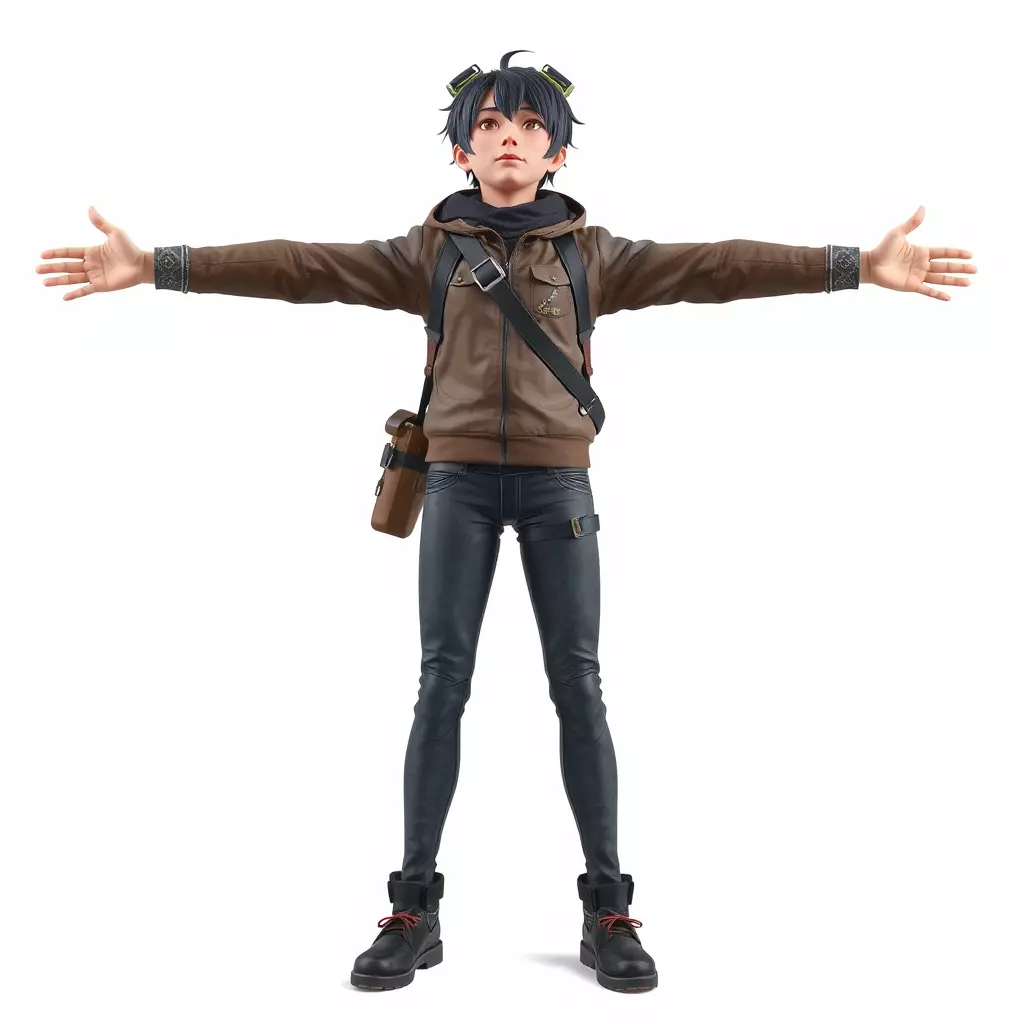 Adventure Character Model Pack  Teen Explorer Low-poly 3D model_2
