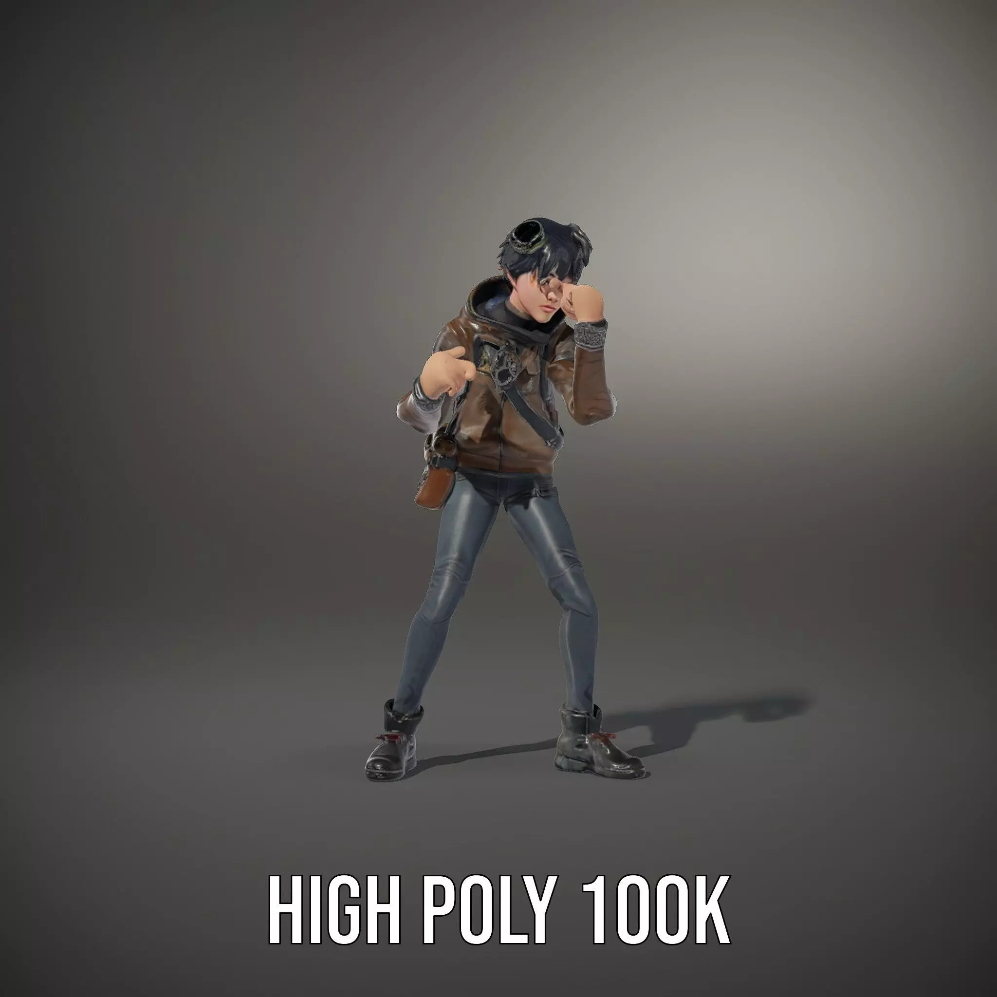 Adventure Character Model Pack  Teen Explorer Low-poly 3D model_31