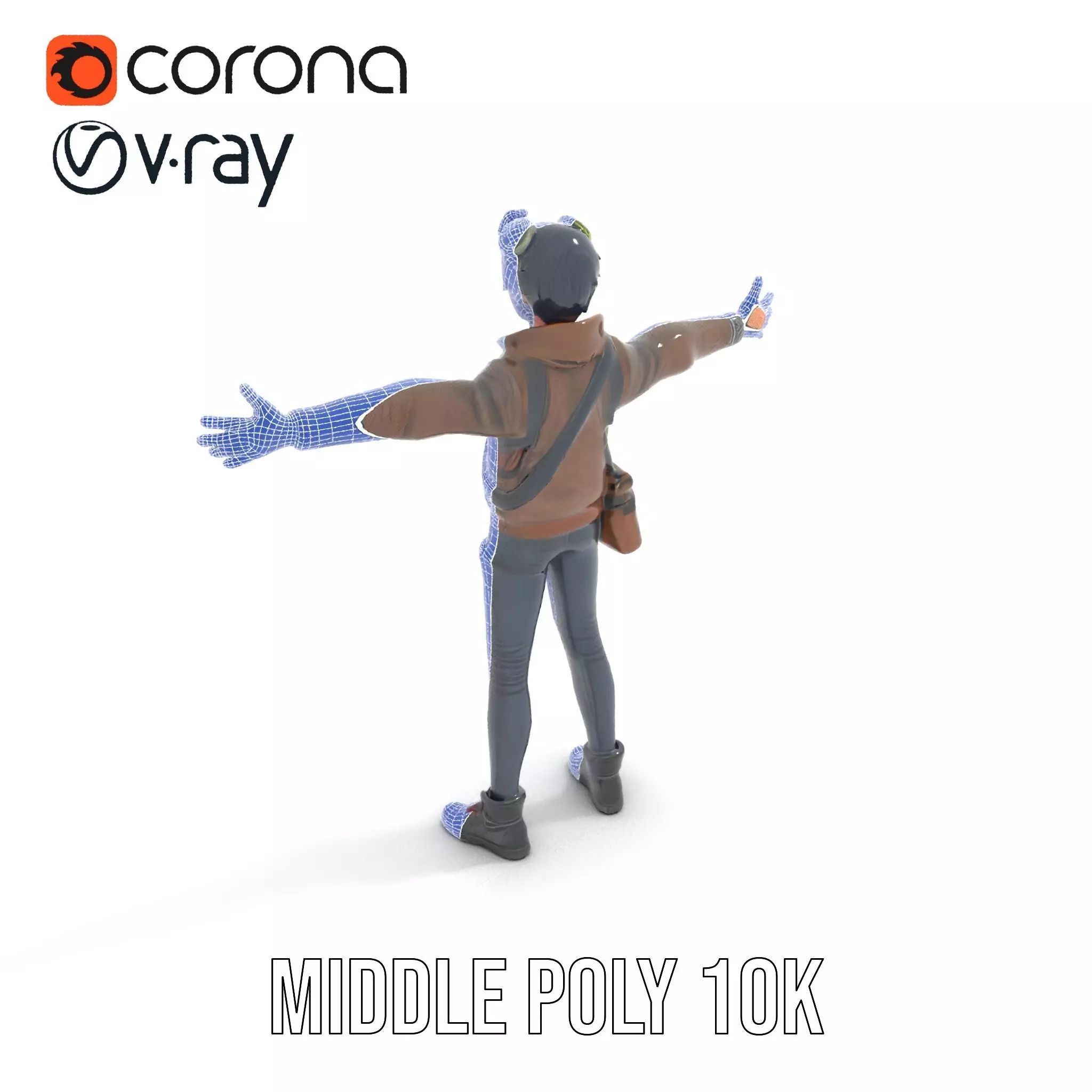 Adventure Character Model Pack  Teen Explorer Low-poly 3D model_23