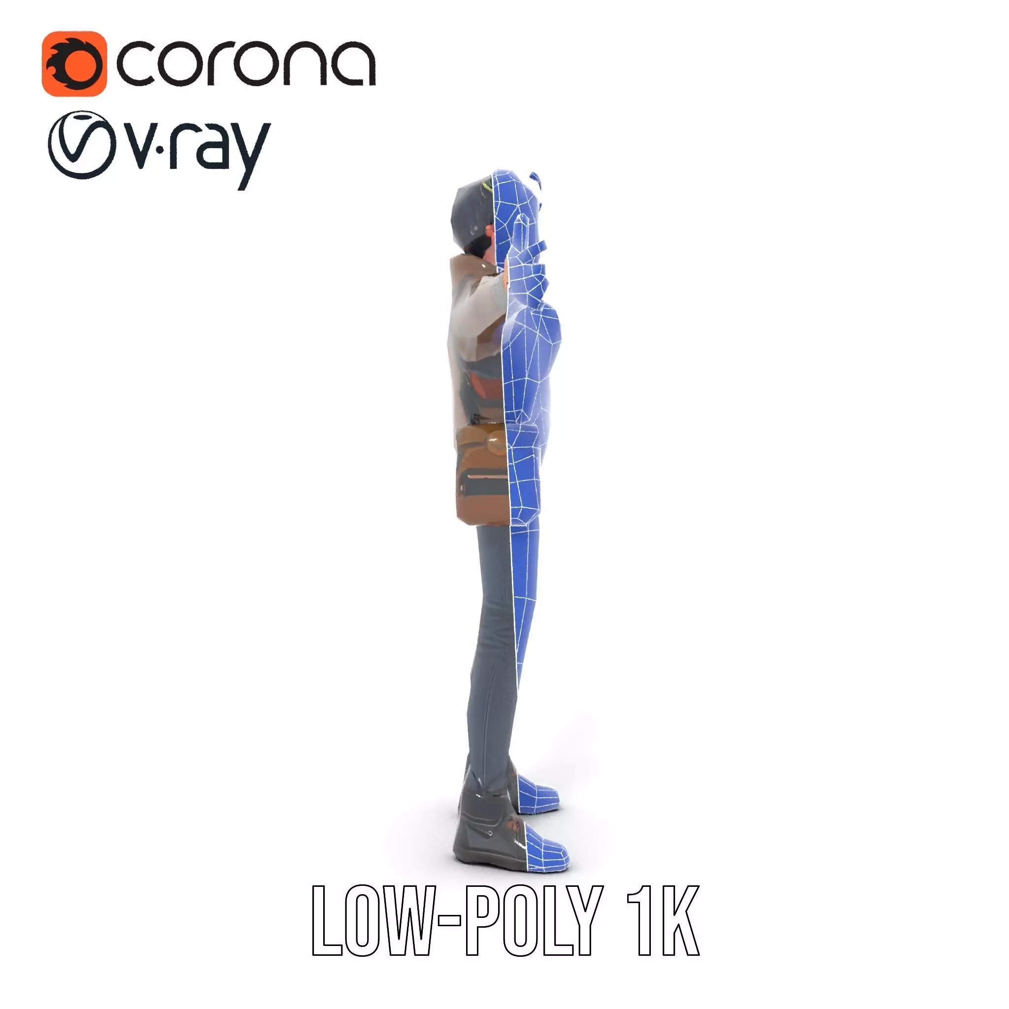 Adventure Character Model Pack  Teen Explorer Low-poly 3D model_24