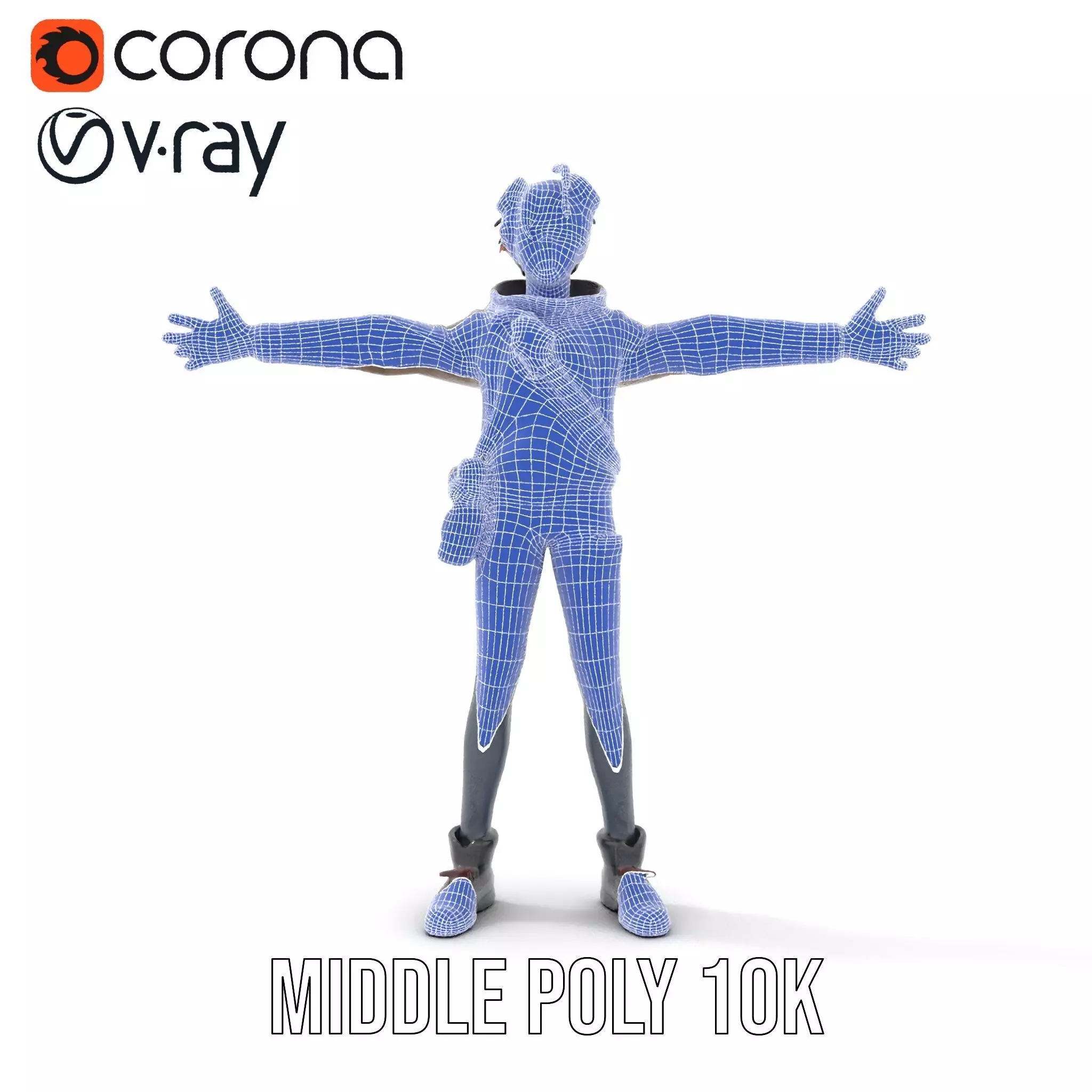 Adventure Character Model Pack  Teen Explorer Low-poly 3D model_29