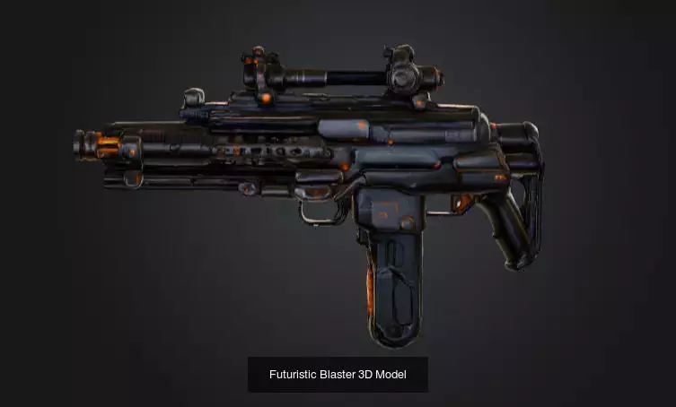 Futuristic Games Set  3D Model Collection_4