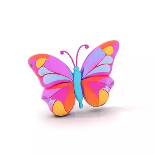 Colorful Balloon Butterfly model pack