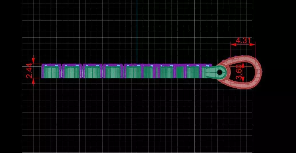 Diamond Ankh 3D print model_3