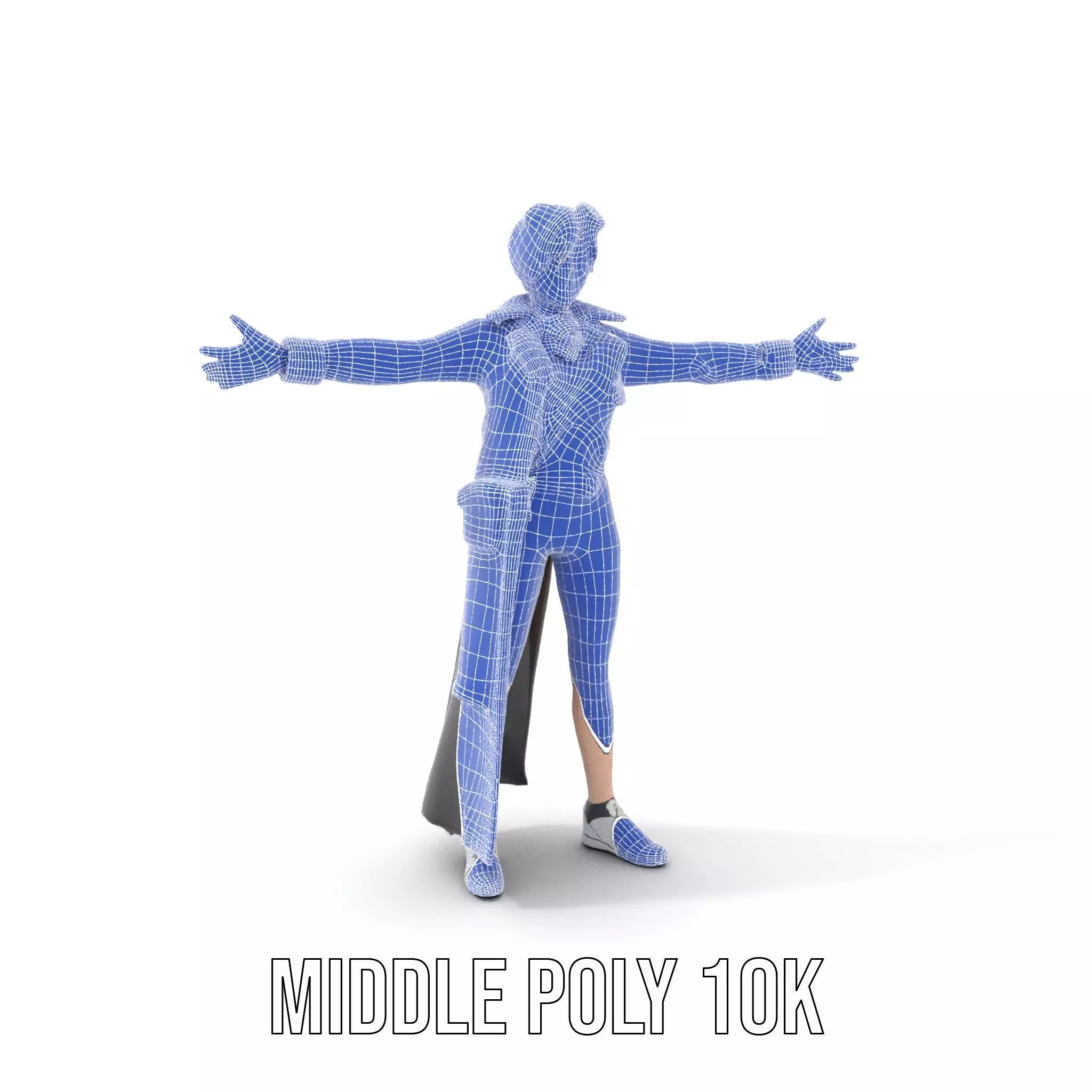 Steampunk Character Model Pack with Detailed Wardrobe Low-poly 3D model_16