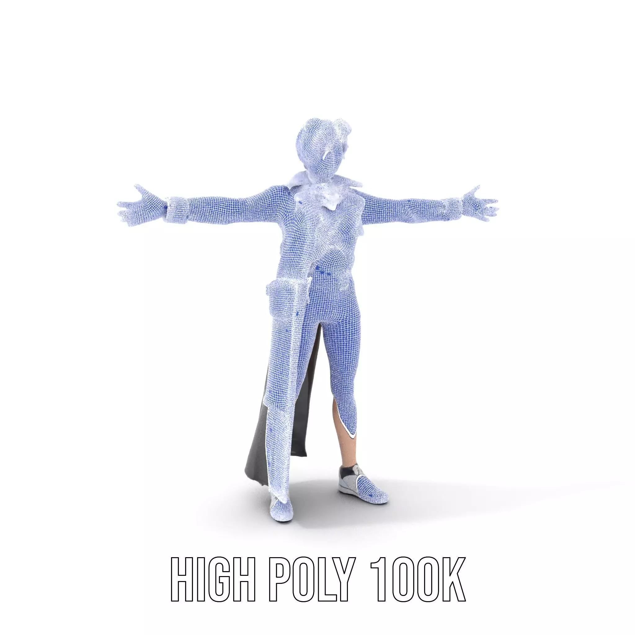 Steampunk Character Model Pack with Detailed Wardrobe Low-poly 3D model_5