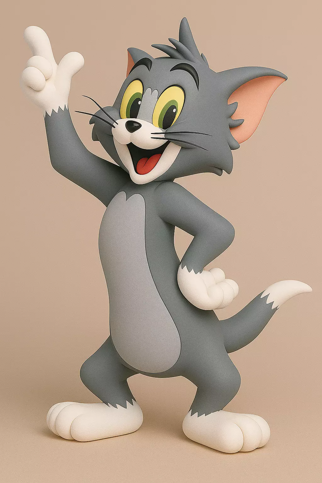 Tom from Tom and Jerry 3D print model