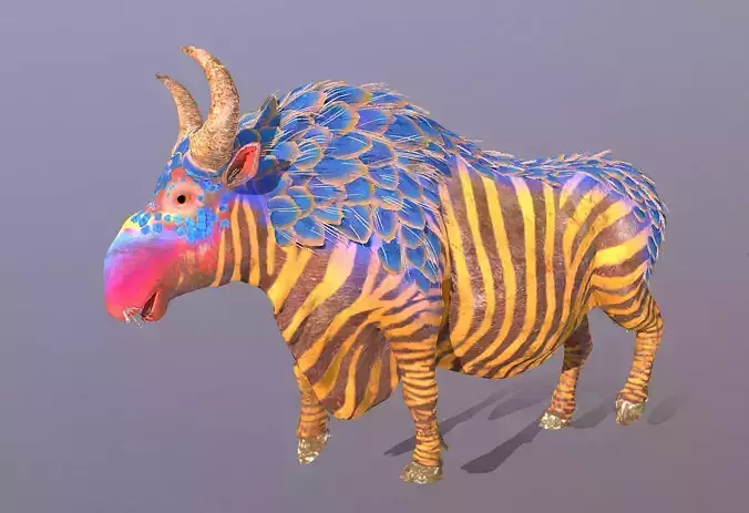 Mythical Zebra COW WALKING Fashion