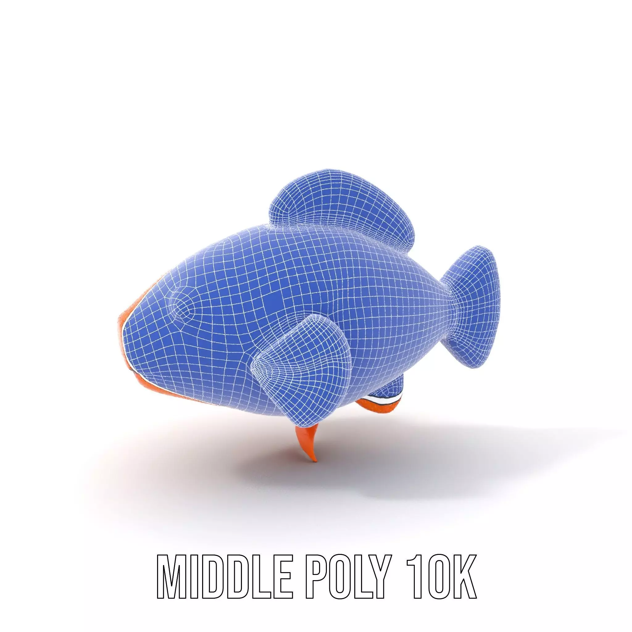 Inflatable Clownfish Balloon Model Pack Low-poly 3D model_5